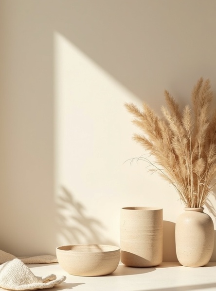 安靜放鬆的空間，柔和光線與簡單陳設